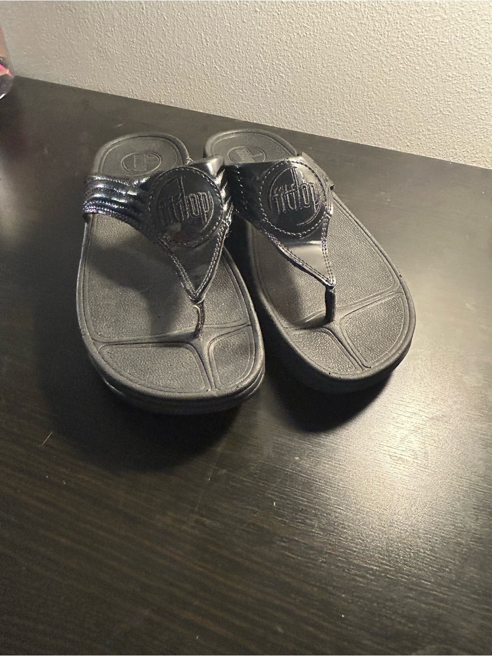 FitFlop Walkstar 3 Style Black Comfort Flip Flop Sandal Shoe US 10/ UK 8
